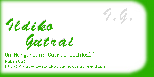 ildiko gutrai business card